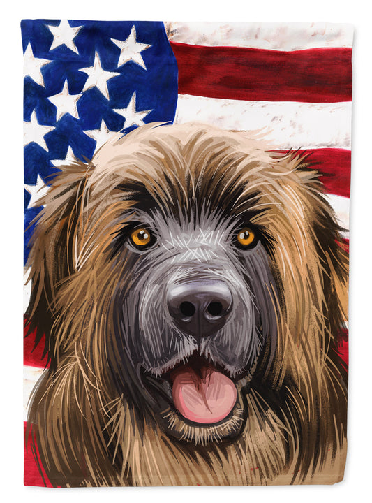 Leonberger American Flag Garden Flag Mailbox Decorative Yard Banner Outside Patio Artwork for Flower Beds, Garden Size, Multicolor