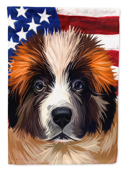 Moscow Watchdog Dog American Flag Garden Flag Mailbox Decorative Yard Banner Outside Patio Artwork for Flower Beds, Garden Size, Multicolor