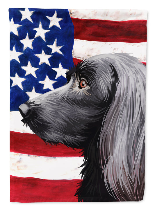 Large Munsterlander Dog American Flag Garden Flag Mailbox Decorative Yard Banner Outside Patio Artwork for Flower Beds, Garden Size, Multicolor
