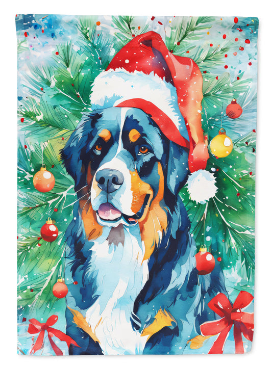 Bernese Mountain Dog Christmas Garden Flag Mailbox Decorative Yard Banner Outside Patio Artwork for Flower Beds, Garden Size, Multicolor