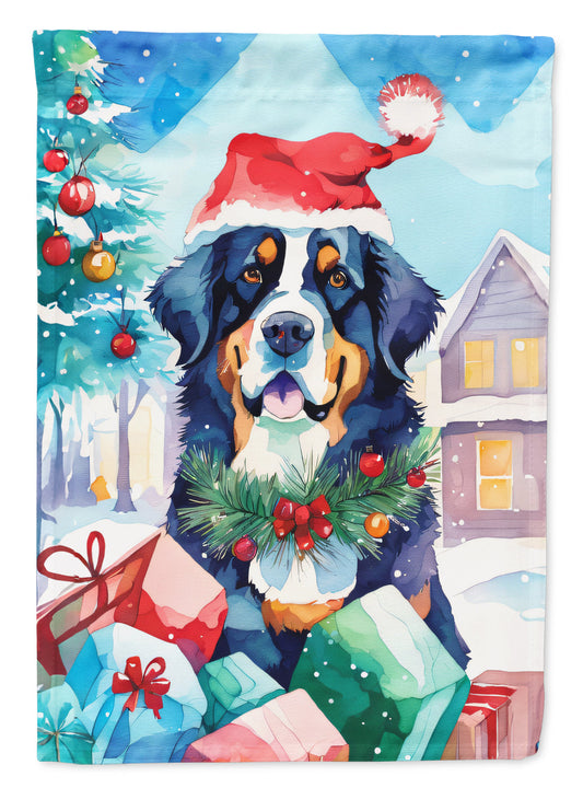 Bernese Mountain Dog Christmas Garden Flag Mailbox Decorative Yard Banner Outside Patio Artwork for Flower Beds, Garden Size, Multicolor