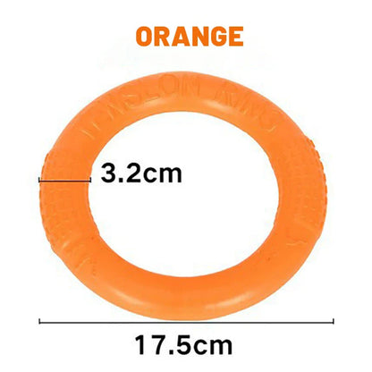Durable Dog Ring Toy – Indestructible Flying & Chewing Training Toy