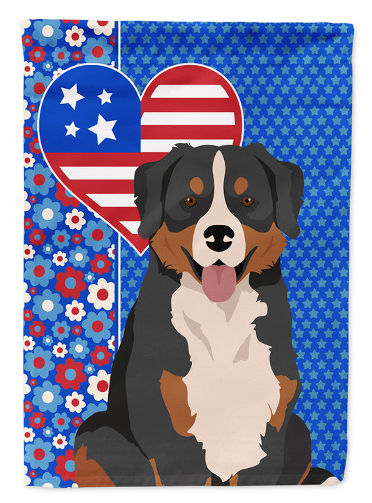Bernese Mountain Dog USA American Garden Flag Mailbox Decorative Yard Banner Outside Patio Artwork for Flower Beds, Garden Size, Multicolor