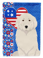Great Pyrenees USA American Garden Flag Mailbox Decorative Yard Banner Outside Patio Artwork for Flower Beds, Garden Size, Multicolor