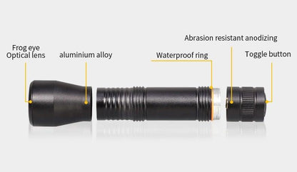Black Light Flashlight UV Flashlight Super Bright LED Tactical Flashlights 1200 Lumen Rechargeable LED Zoomable UV Torch Waterproof Flashlight Lamp For Pet Urine Stains Detection/Camping