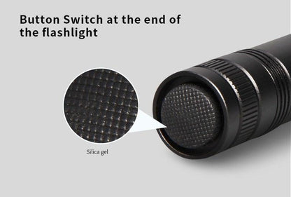 Black Light Flashlight UV Flashlight Super Bright LED Tactical Flashlights 1200 Lumen Rechargeable LED Zoomable UV Torch Waterproof Flashlight Lamp For Pet Urine Stains Detection/Camping